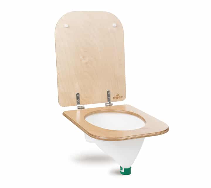 Insert pour toilettes séparatrices (blanc ou gris) & siège de toilettes