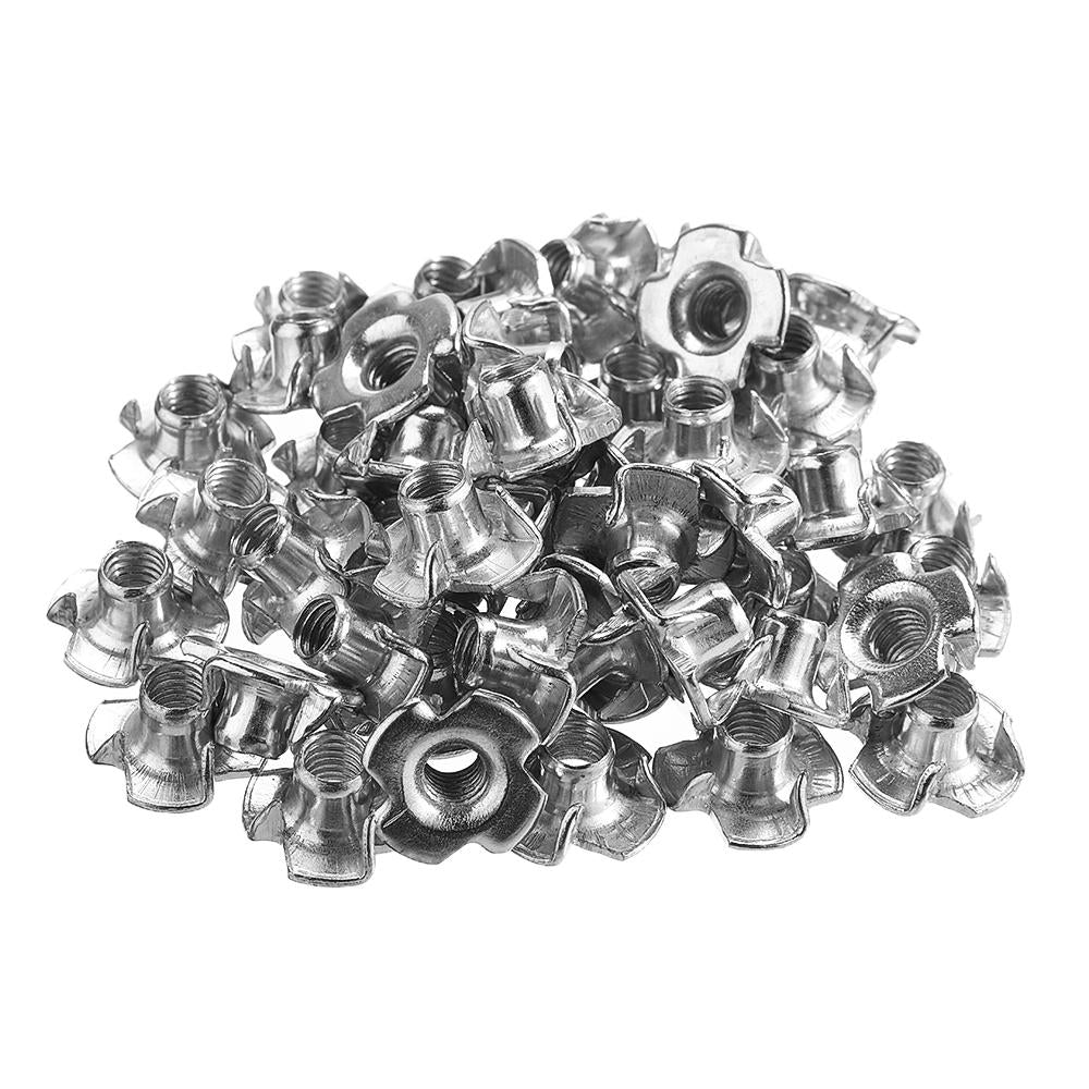50pcs, Insert d'écrou carré pour bois, M5