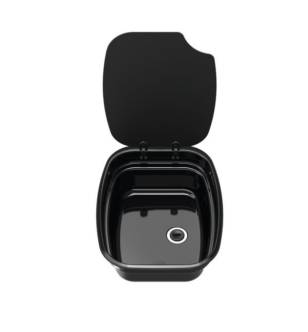 Lavello rettangolare smaltato L360 x P470 mm 9,5 litri nero