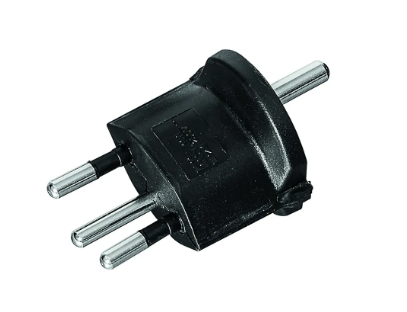FIX Adapter Deutschland CEE7/7 - Schweiz T12 3-polig sw