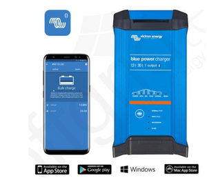 Victron Blue Smart Ladegerät 30 Ampere, inkl. Bluetooth und Schweizer Stecker, Blei / AGM / Lithium
