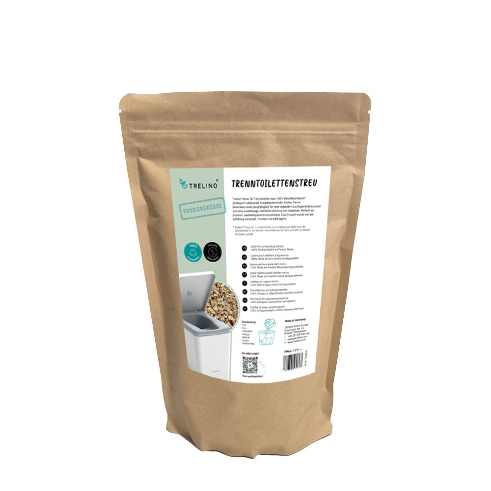 Trelino® • Trenntoilettenstreu 1,2 Liter Probiergröße