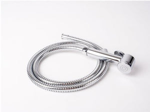 Duschset CHROM mit 1,5m Schlauch + Wandhalterung, 1/2" Anschlussverschraubung