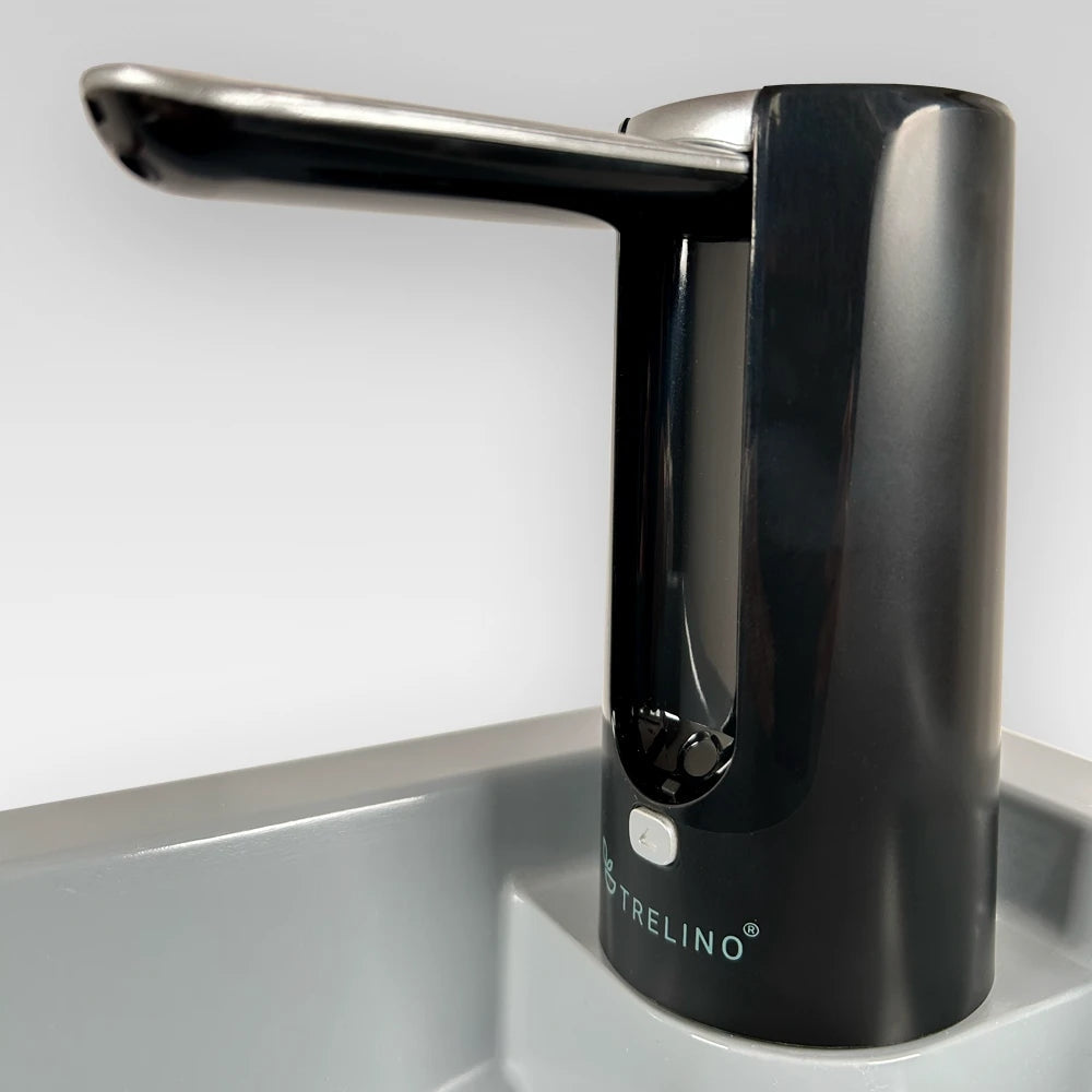 Trelino® Splash S / L • mobiles Waschbecken Weiss / Schwarz und mit oder ohne Deckel