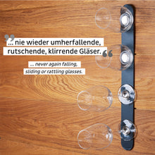 Laden Sie das Bild in den Galerie-Viewer, Metall-Leiste 50 cm BLACK für Magnetgläser