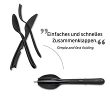 Laden Sie das Bild in den Galerie-Viewer, Silwy Besteck-Set Tricky Black