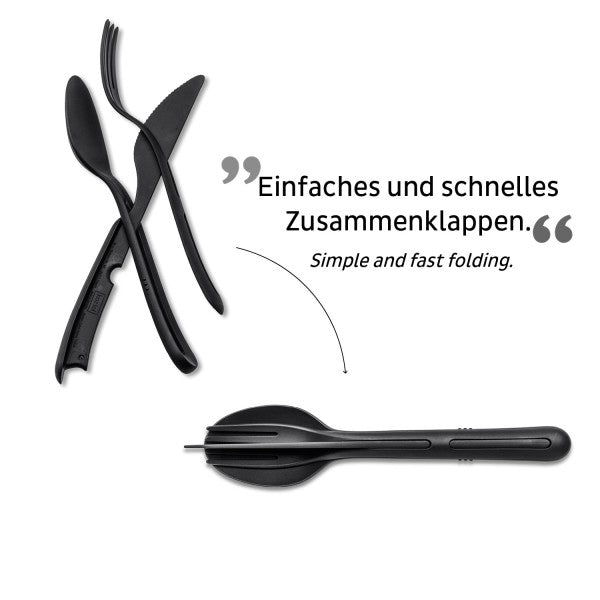 Silwy Besteck-Set Tricky Black