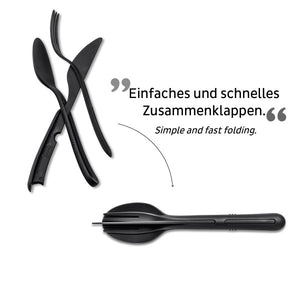 Silwy Besteck-Set Tricky Black