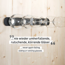 Laden Sie das Bild in den Galerie-Viewer, Metall-Leiste 50 cm BLACK für Magnetgläser
