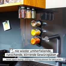 Laden Sie das Bild in den Galerie-Viewer, Feinkost-Magnetgläser BLACK &amp; CLASSY 192 ml