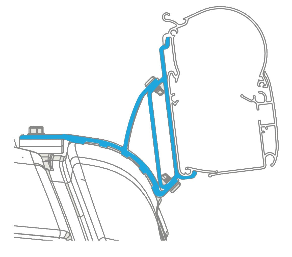 Dometic PerfectWall Adapter, für Wandmarkise, div. Fahrzeuge