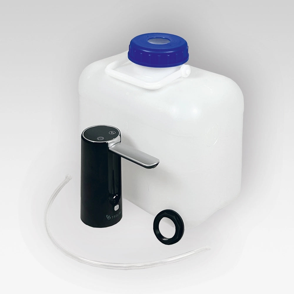 Trelino® Travel Tap – Mobile Waschstation mit Camping Wasserhahn und 10 l Kanister