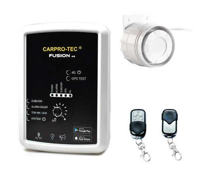CarPro-Tec Fusion 4G Fahrzeug Alarmanlage mit GPS-Ortung inkl. SIM-Karte