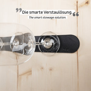 Metall-Leiste 50 cm BLACK für Magnetgläser