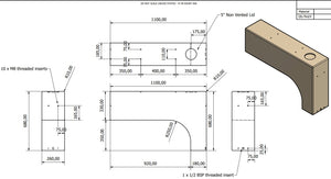 100 Liter Radkasten Tank universal