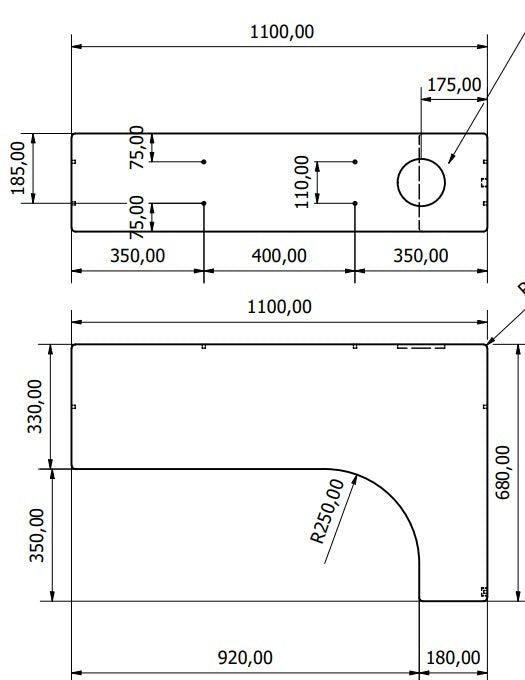 100 Liter Radkasten Tank universal