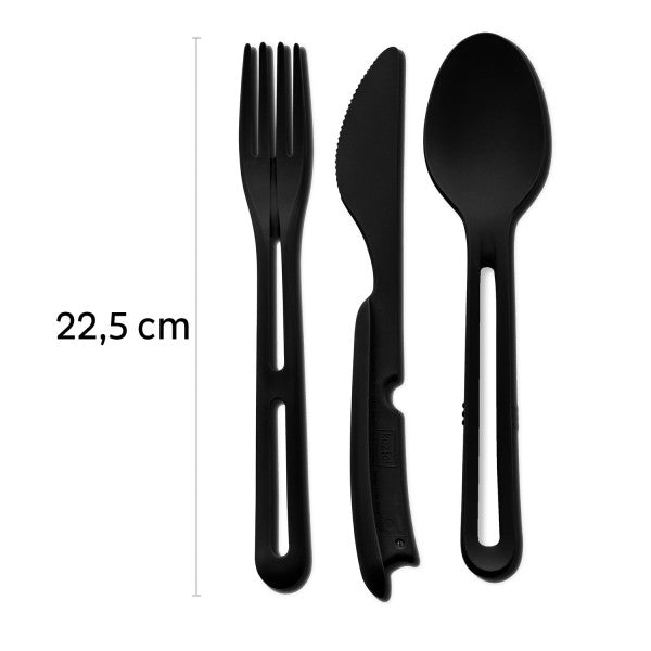 Silwy Besteck-Set Tricky Black