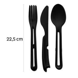 Silwy Besteck-Set Tricky Black