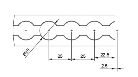 Airlineschiene Eckig 1.5m, 35mm x 10mm Alu roh