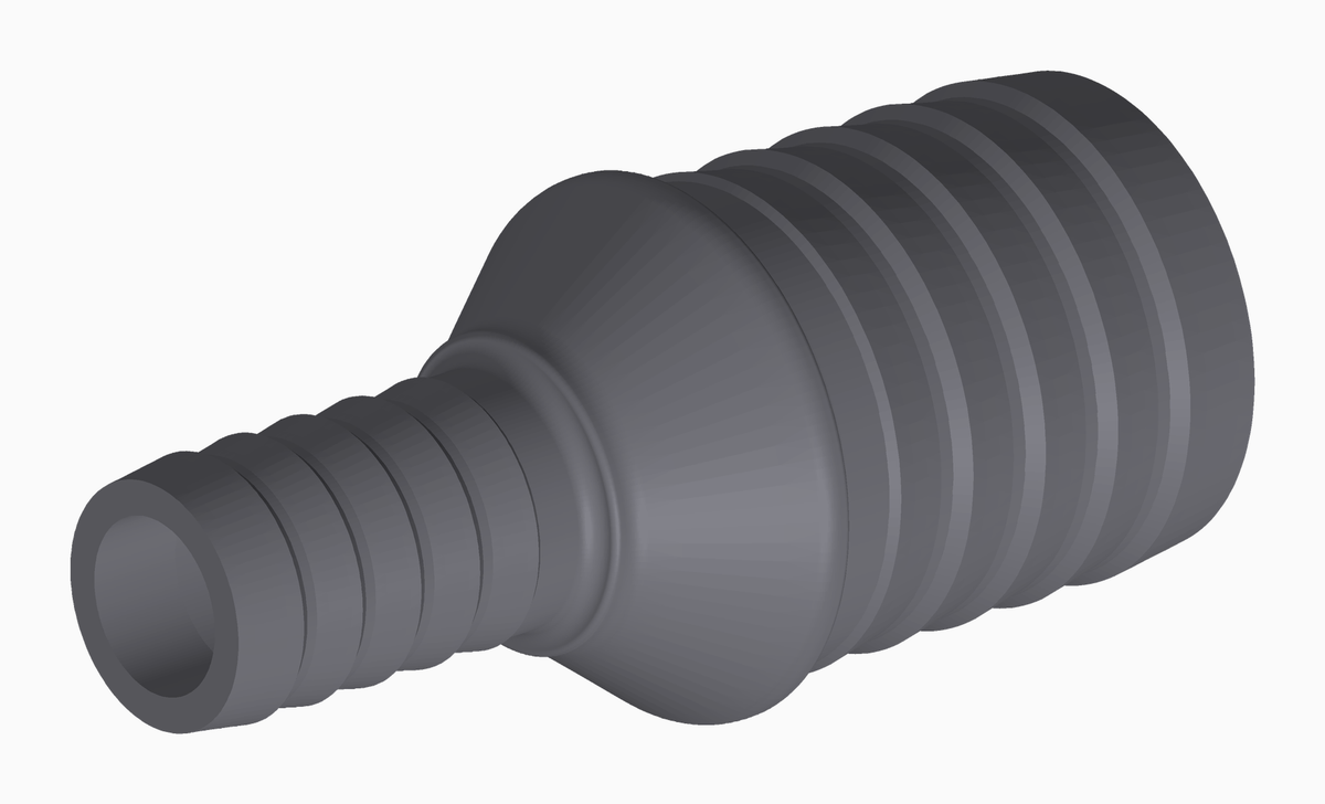 Schlauchverbinder gerade 10.7 – 19.7 mm – Ansicht