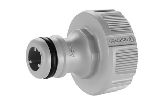 Hahnverbinder Gardena 21 mm G 1/2 Zoll, passt an die meisten Wasserhähne in Europa