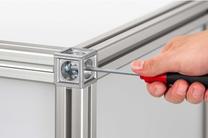Item Würfel-Verbindungssatz 8, 3D mit Abdeckungen und Schrauben
