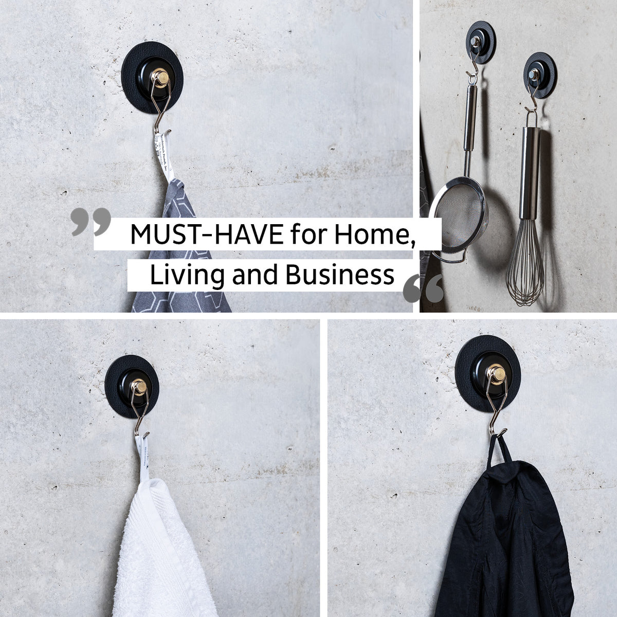 Silwy crochet magnétique THE ONE incl. pad BLACK