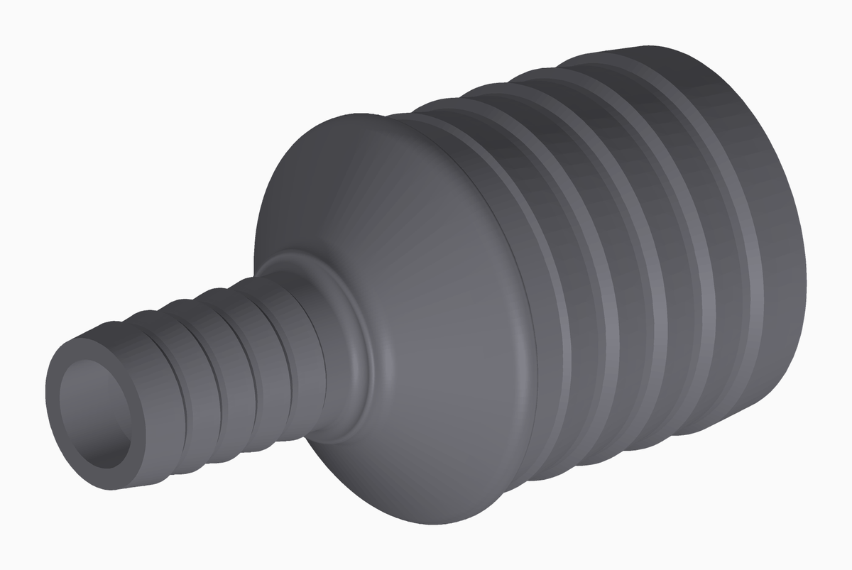 Schlauchverbinder gerade 10.7 – 25.0 mm – Ansicht