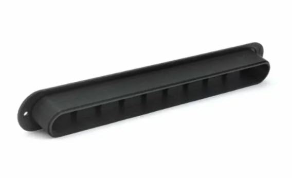 Schmaler Schlitzauslass, gerader Anschluss mit 25cm Bohnenkappe zum Aufschrauben