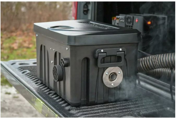 Mobile Heizung in Heatbox 5L Tank mit LifePO4 24Ah Batterie, inkl. Zubehörsatz