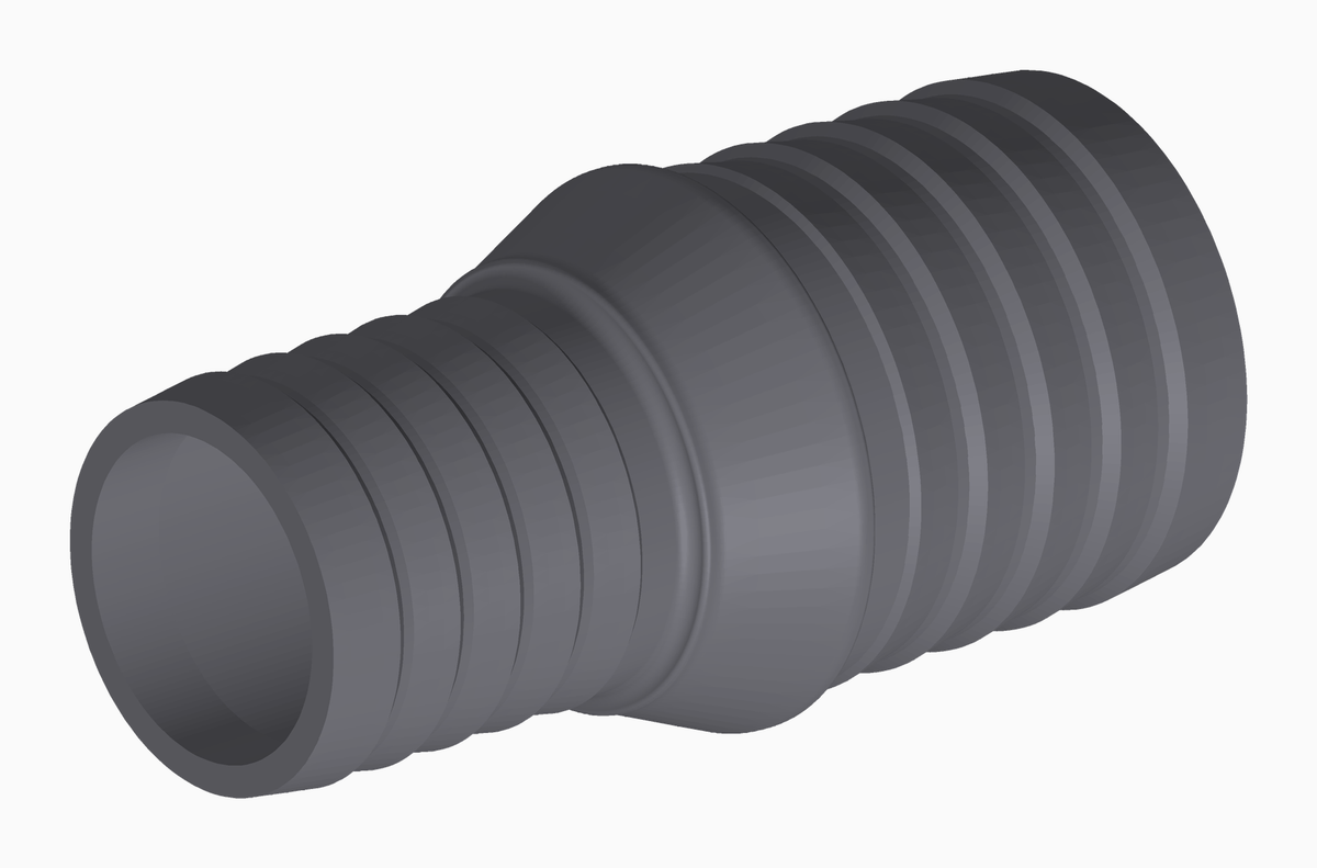 Schlauchverbinder gerade 19.7 – 25.0 mm – Ansicht