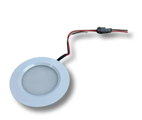 V1 2x télécommande et récepteur avec fonction de variation, y compris 4 LED encastrées