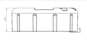 53 Liter Wassertank (Frisch oder Waste) Rund, für in die Ersatzrad Mulde, R16