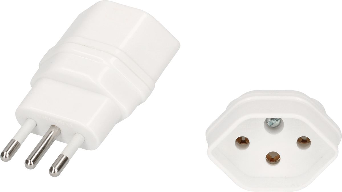 MAX HAURI Reiseadapter Italien Typ L für Stecker Typ 13