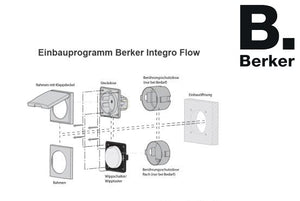 Steckdose 1x Typ 13 Apparat mit Frontplatte Berker Integro