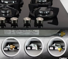 Laden Sie das Bild in den Galerie-Viewer, Glas Gaskochfeld 4 Kochplatten (PG/S-603T)