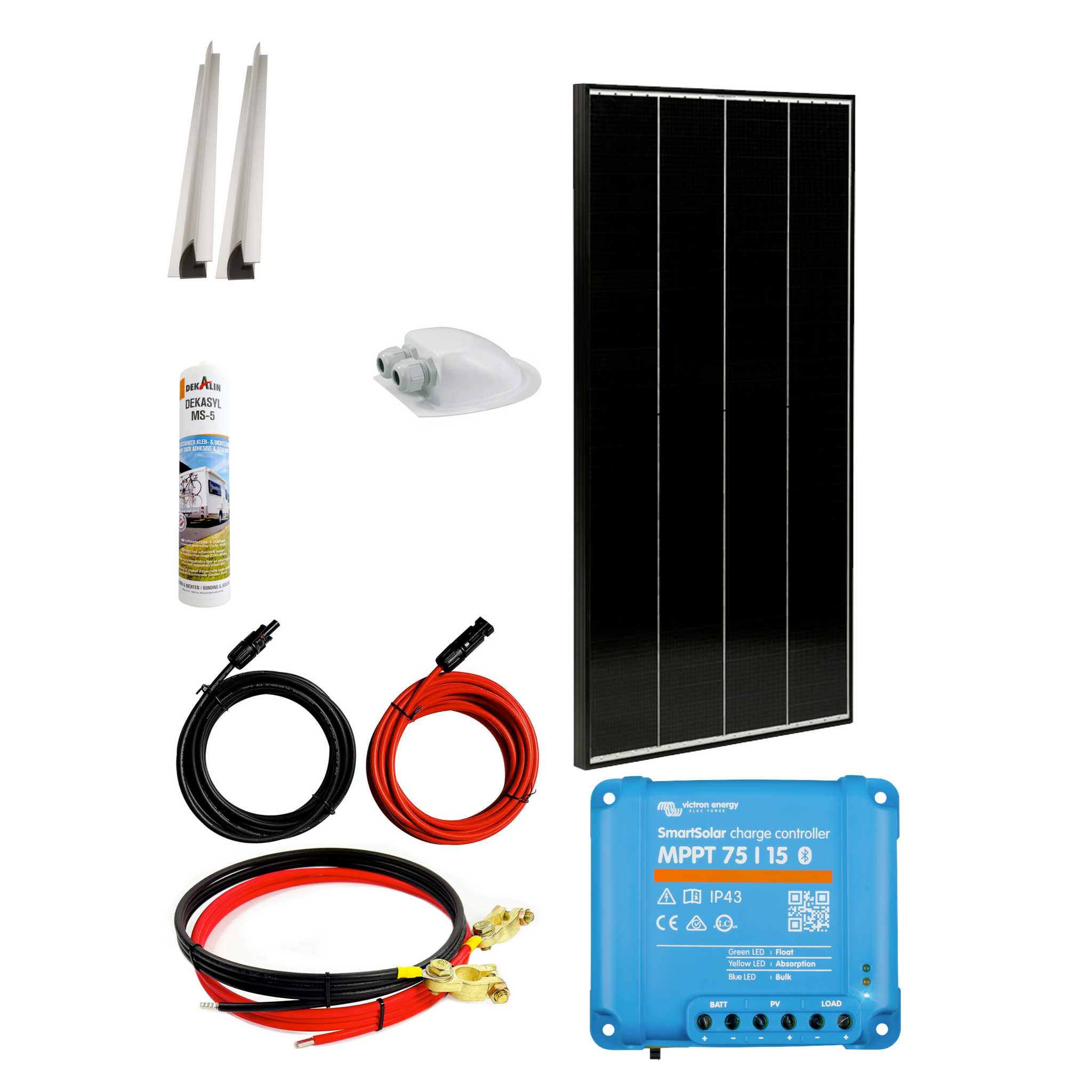 130 Watt Wohnmobil Camping Solaranlage, 12 Volt SET