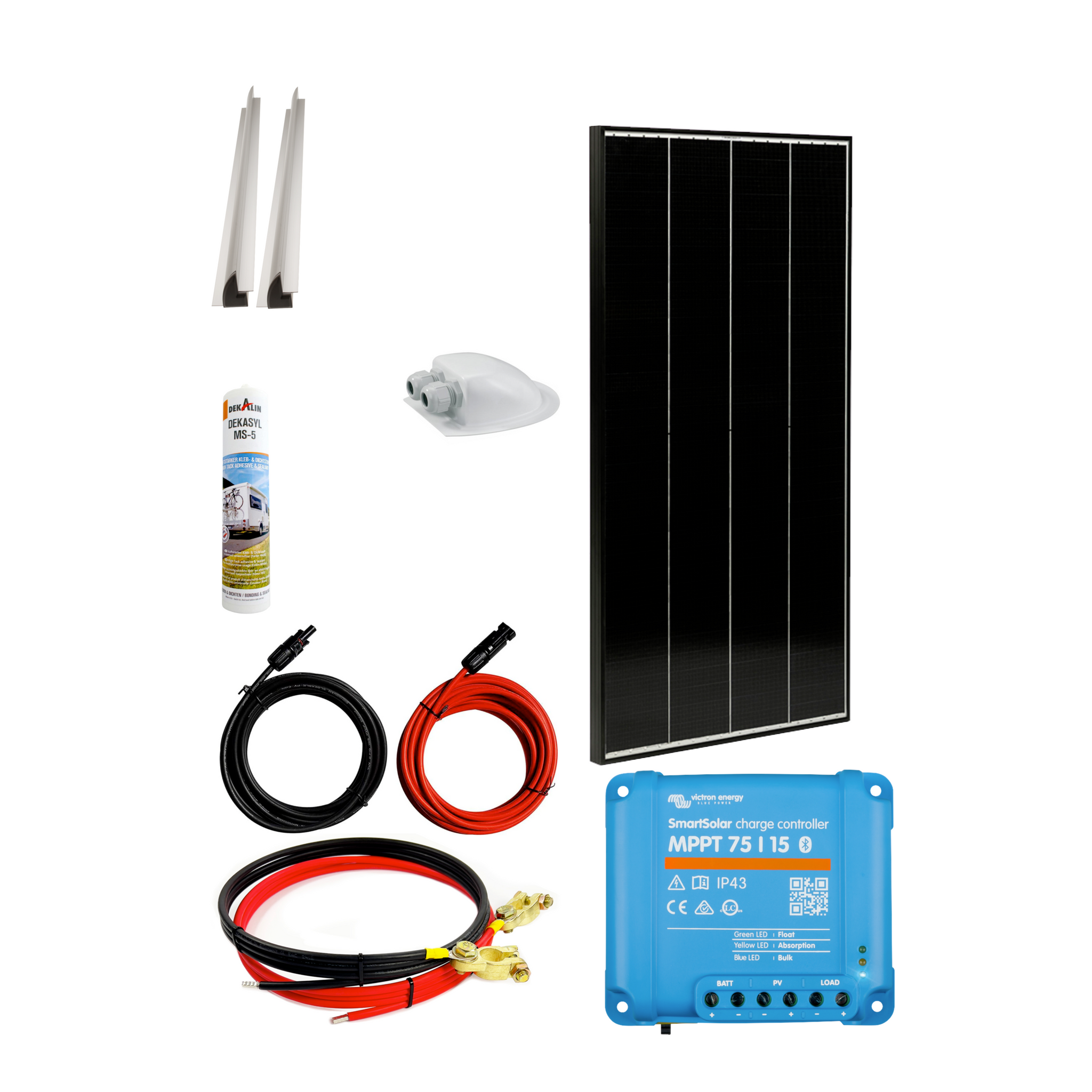 camping solaranlage 110 Watt Wohnmobil Camping Solaranlage, 12 Volt SET