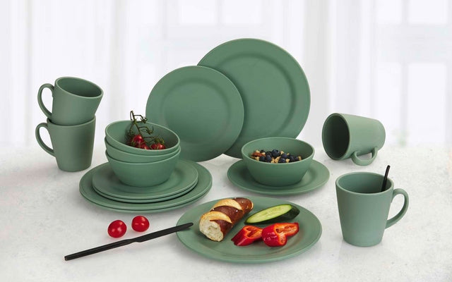 Berger Kynne Polypropylen Geschirr-Set 16-tlg. für 4 Personen, div. Farben