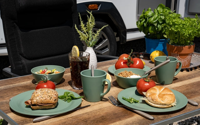 Berger Kynne Polypropylen Geschirr-Set 16-tlg. für 4 Personen, div. Farben