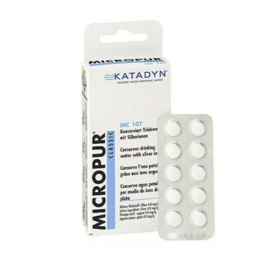 Drinking water preservation tablets, Micropur - Classic MC 10T (suitable for water tanks up to 70L)