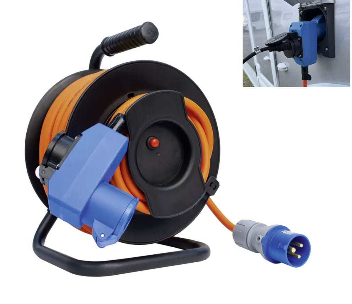 Steffen Kabelrolle 3G2.5mm² 15m sw, GdV