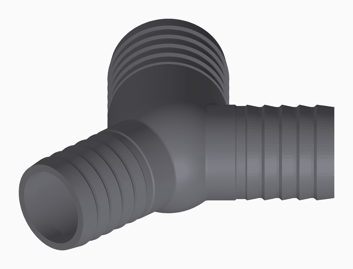 Y-Stück 19.7 / 25.0 / 19.7 mm – Ansicht