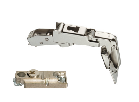 Cerniera a scodellino, Blum Clip Top 170°, cerniera angolare per porte con angolo di apertura particolarmente ampio per l'avvitamento