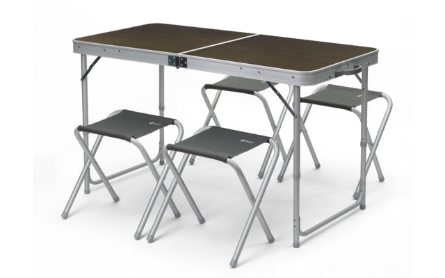 Berger Solo + 4 Hocker Picknicktisch 120 x 60 cm