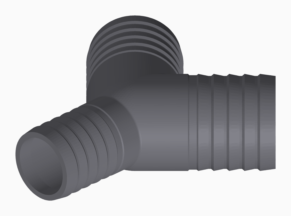 Y-Stück 19.7 / 25.0 / 25.0 mm – Ansicht