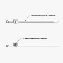 Laden Sie das Bild in den Galerie-Viewer, 20x Kabelbinder zur Befestigung von Kabeln am Solarpanel
