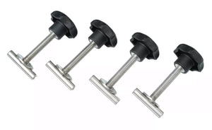 BusBoxx Halterungen VW T5 / T6 / T6.1, 4 Stück, für Bodenschienen