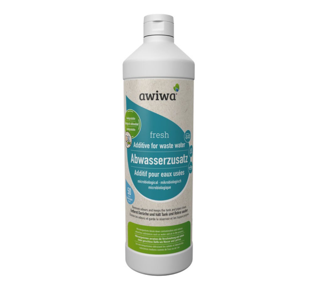 Awiwa Fresh Abwasserzusatz 1 Liter, Biologisch, Entfernt Gerüche und hält Tank und Rohre Sauber