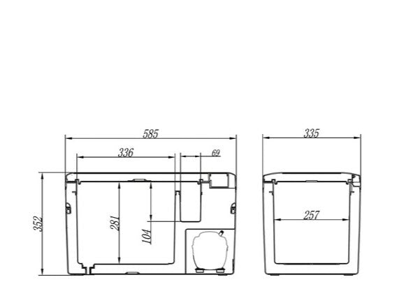 Kompressor-Kühlbox STYLE'N'COOL 26 L Kompakte Kühlbox im modernen Design